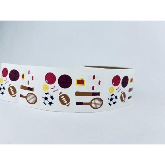 Vintage 1983 Sports Mrs. Grossman's Stickers Roll Scrapbooking Football‎ Soccer - Picture 1 of 7